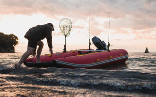 A man using a Inflatable Boat | Truekit