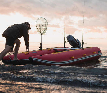 A man using a Inflatable Boat | Truekit