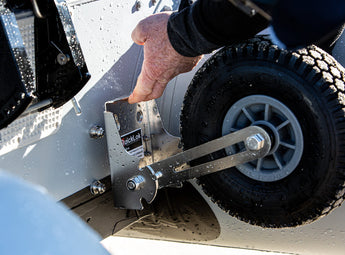 QuickLok Dinghy Launching Wheels - Installed | True Kit
